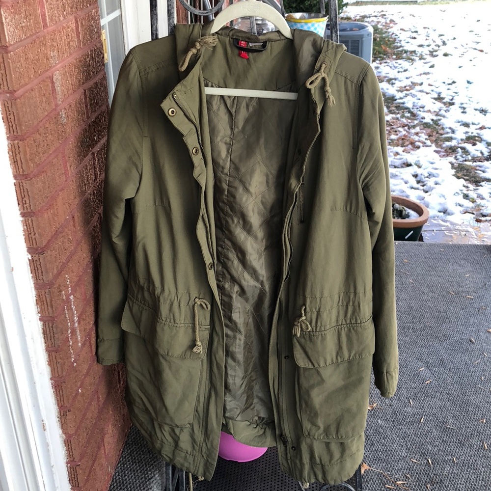 Olive green light weight  jacket